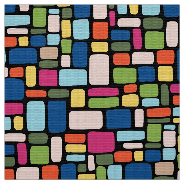 Mosaic Abstract Pattern 050721 v3 Fabric (Swatch)