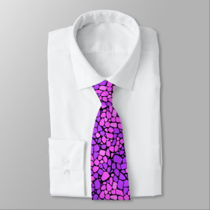 Mosaic abstract pattern tile crimson purple black tie