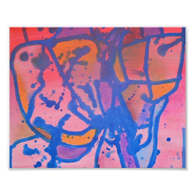 Mosaic abstract print  (Front)