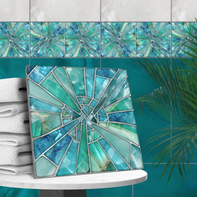 Mosaic Art - Aquamarine Tile (Creator Uploaded)