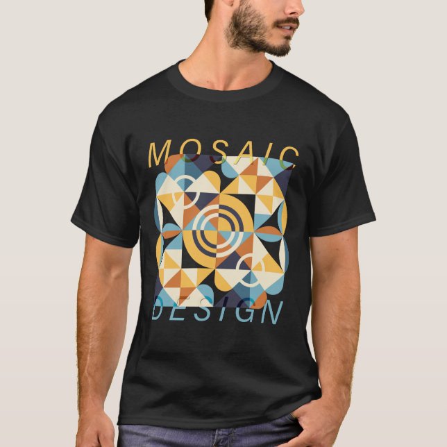 Mosaic Art Pattern T-Shirt (Front)