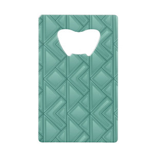 Mosaic Background Wallet Bottle Opener