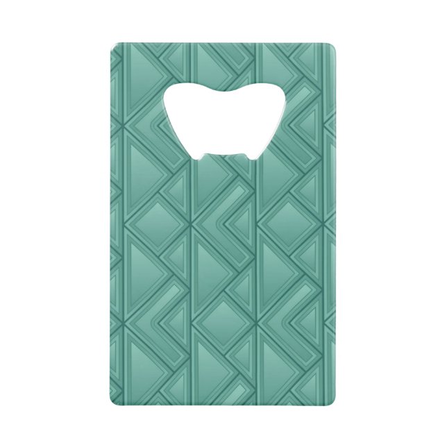 Mosaic Background Wallet Bottle Opener (Front)