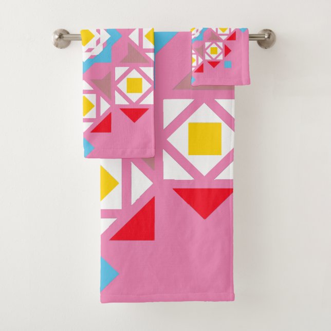 Mosaic Bath Towel Set (Insitu)