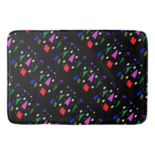 Mosaic bits and pieces pattern art          bath mat