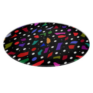 Mosaic bits and pieces pattern art       cutting board