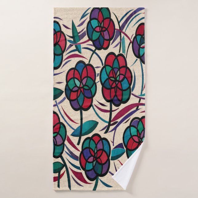 Mosaic Blossom Bath Towel (Bath Towel)
