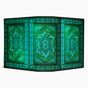 Mosaic Box Green Binder