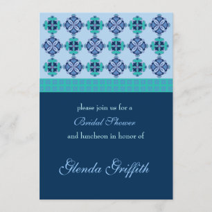 Mosaic Bridal Shower Invitation