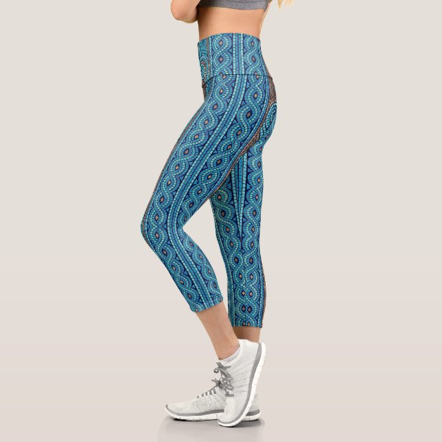 mosaic capri leggings (Left)