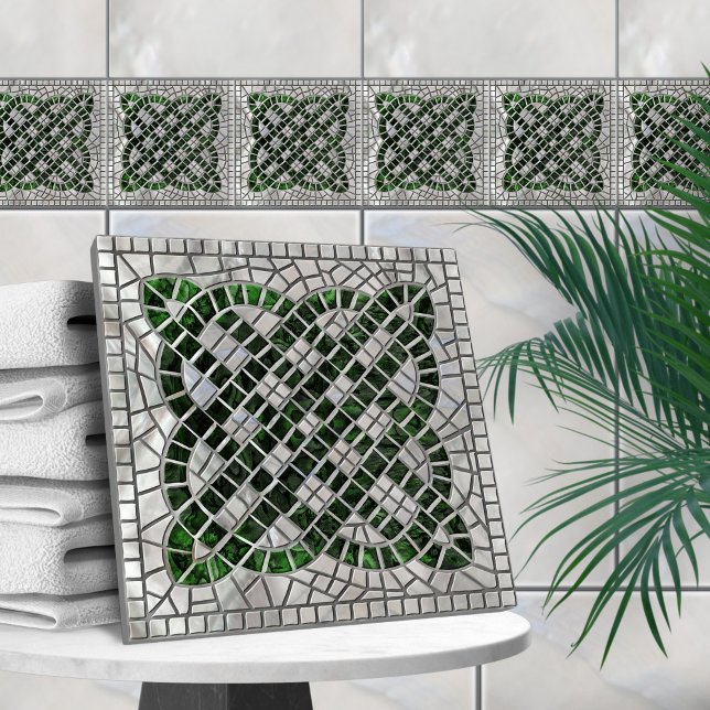 Mosaic Celtic knot - Abalone Shell and Pearl Tile (Creator Uploaded)