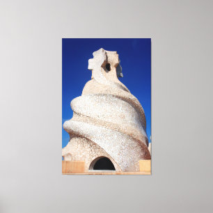 Mosaic chimney canvas print