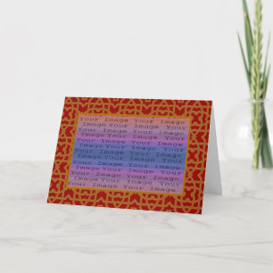 Mosaic Christmas Photo Card