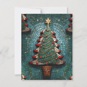 Mosaic Christmas Tree Holiday Card