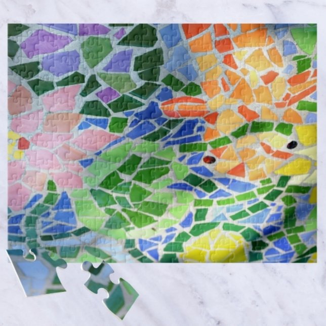 Mosaic Colorful Koi Pond Jigsaw Puzzle (Creator Uploaded)