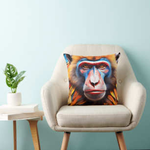 Mosaic de singe Coussin Jeu & Coussins