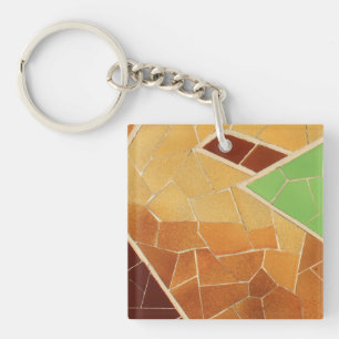 Mosaic decoration keychain