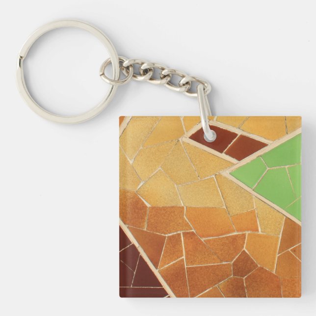 Mosaic decoration keychain (Front)