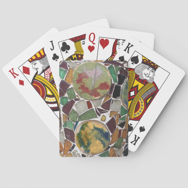 Mosaic decoration playing cards (Back)