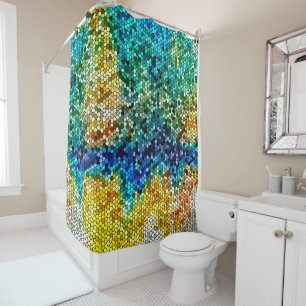 Mosaic Design 34 Green blue Orange