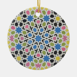 Mosaic design from the Alhambra, from 'The Arabian Ceramic Ornament
