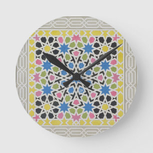 Mosaic design from the Alhambra, from 'The Arabian Round Clock