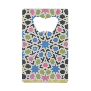 Mosaic design from the Alhambra, from 'The Arabian Wallet Bottle Opener