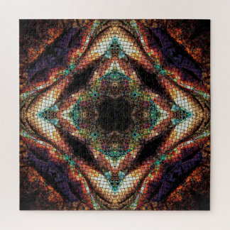 Mosaic Fire Jigsaw Puzzle