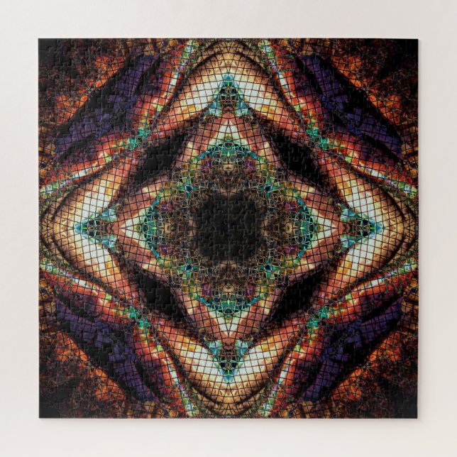 Mosaic Fire Jigsaw Puzzle (Vertical)