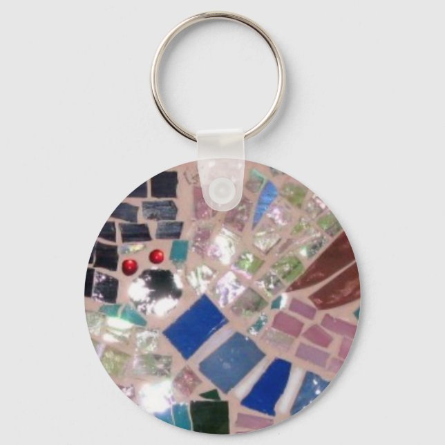 Mosaic Fireflies Keychain (Front)