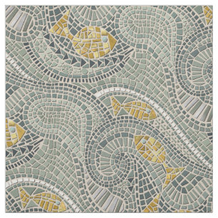 mosaic fish fabric