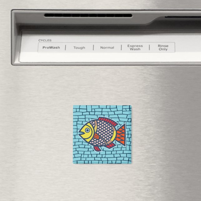 mosaic fish  magnet (In Situ (Dishwasher))