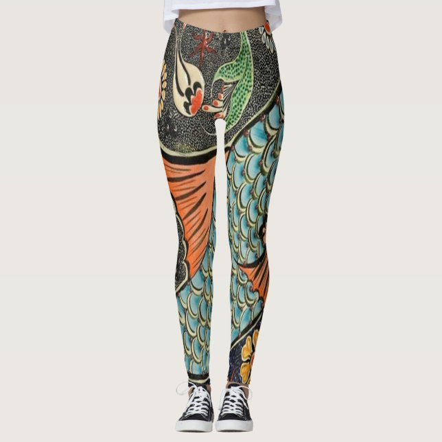 Mosaic fish pet leggings (Front)