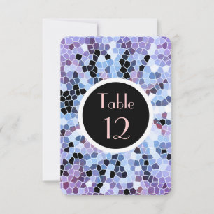 Mosaic Floor Tiles Table Card Elegant