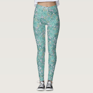Mosaic, flowers leggings