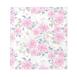 Mosaic, flowers notepad