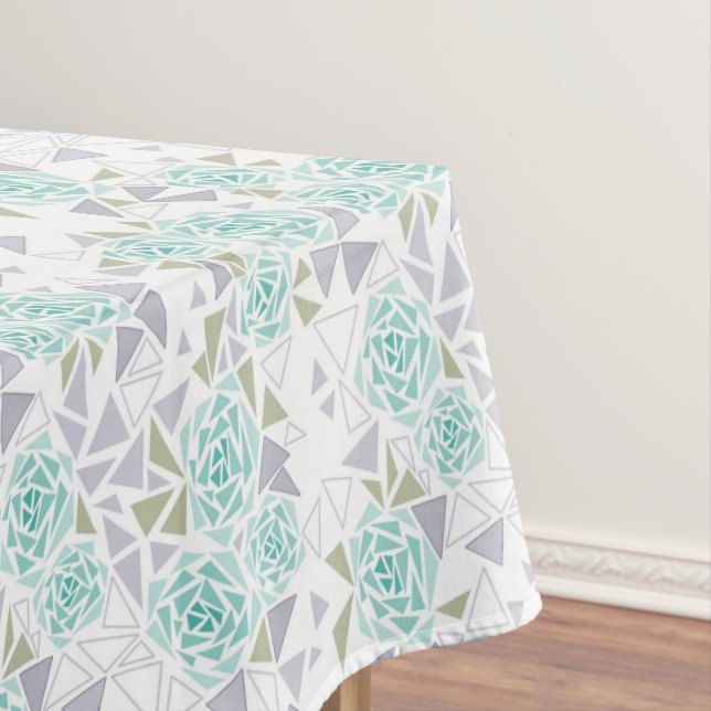 Mosaic, flowers tablecloth (In Situ)