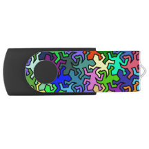 Mosaic Geckos Pattern - coloured