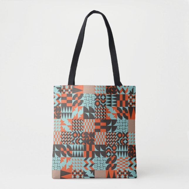 Mosaic geometric tiles, seamless elegant pattern. tote bag (Front)