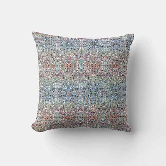Mosaic Glass-Square Throw Pillow (Front)