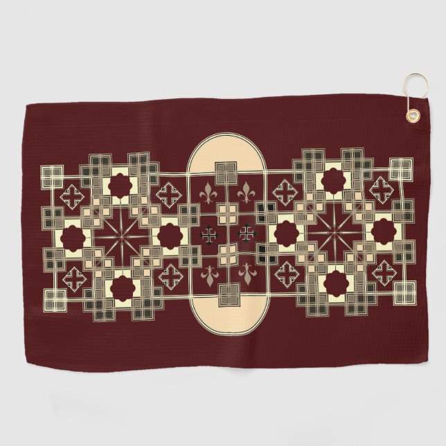 Mosaic Golf Towel (Horizontal)