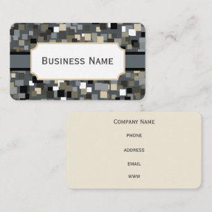 Mosaic Grey  Business Card