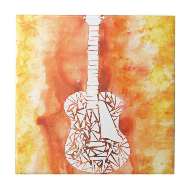 Mosaic Guitar Tile (Front)