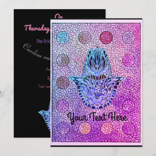Mosaic Hamsa Invitation main