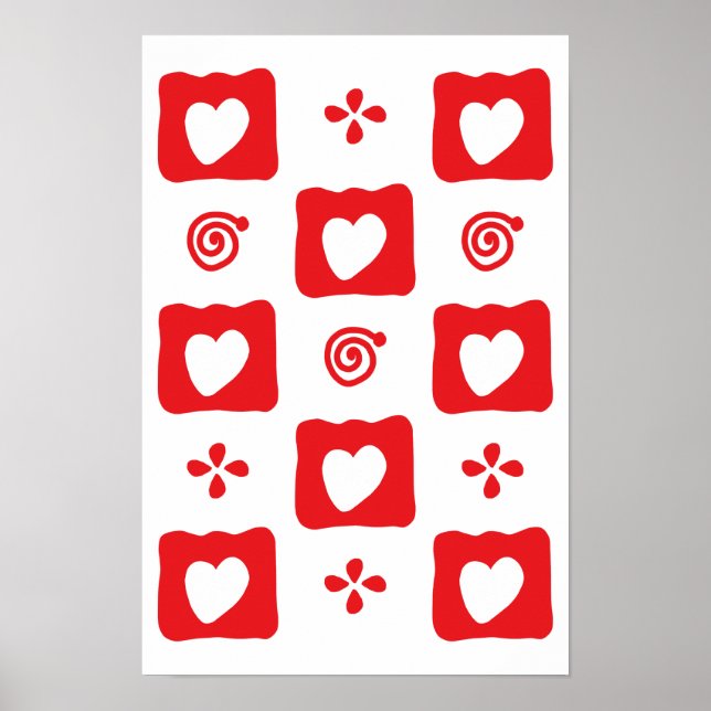 Mosaic Heart tiles Poster (Front)