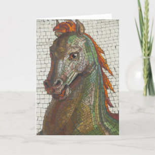 Mosaic Horse, Blank Inside Card