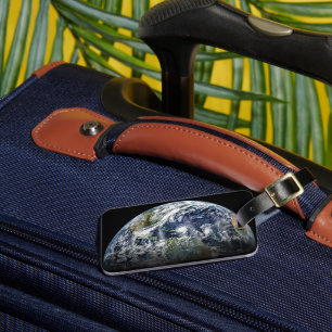 Mosaic Image Of Planet Earth With 3 Hurricanes Luggage Tag