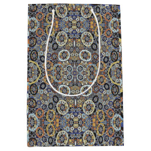 Mosaic Kaleidoscope Blue Medium Gift Bag
