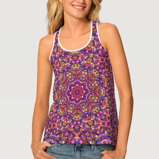 Mosaic Kaleidoscope Racerback Tank Top