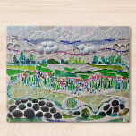 Mosaic Landscape Jigsaw Puzzle<br><div class="desc">This decorative jigsaw puzzle features a print of an mosaic landscape.
I made the original mosaic design using pieces of coloured glass and pebbles.
I hope that you enjoy this puzzle!
Original Mosaic Design © Michele Davies</div>